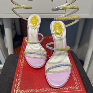 *SOLD* Rene Caovilla Cleo glitter sandal